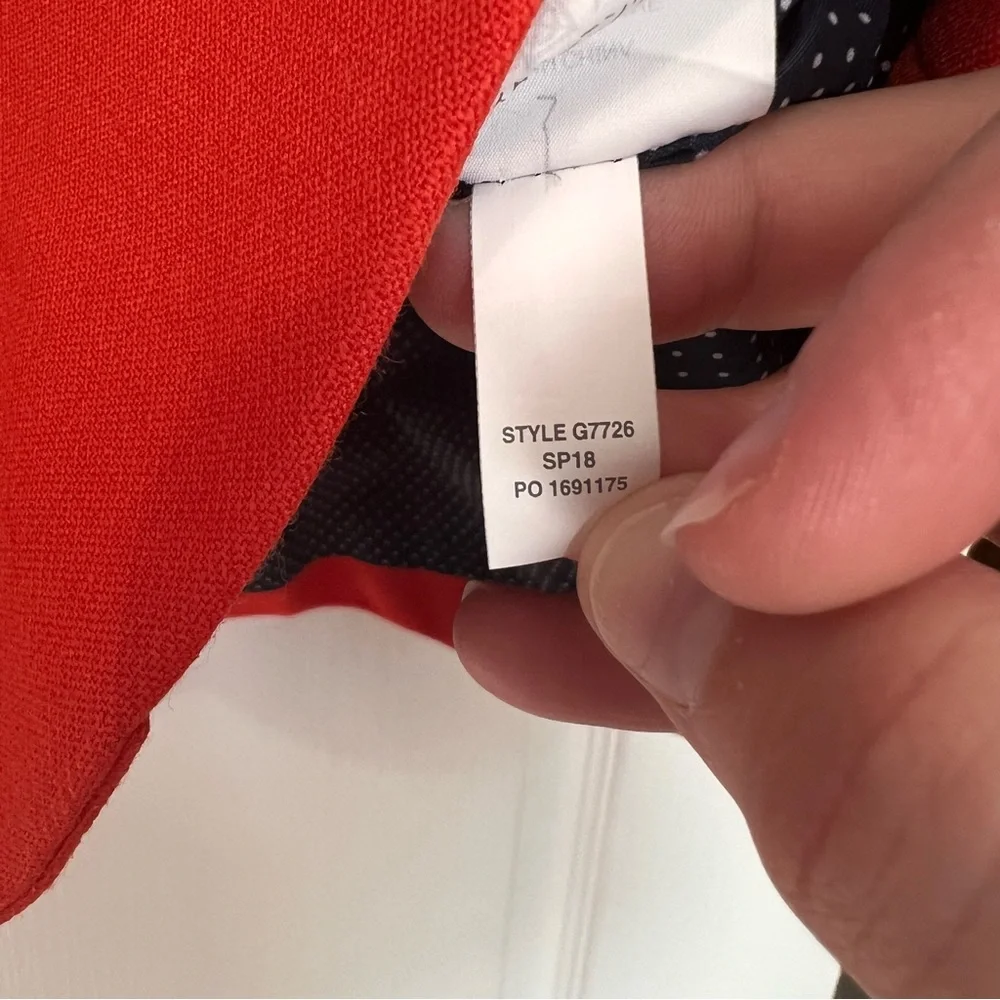 J.Crew Red Wool Blend Blazer Jacket